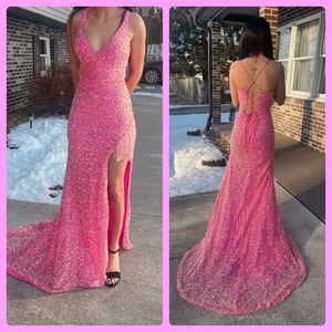 Pink Vienna Size 00 Side slit dress